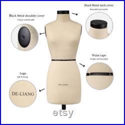 DE-LIANG Female SIZE 12 Half Scale Dress Form Mannequin Tailor Sewing  Dressmaker Dummy Miniature,Wedding Pattern