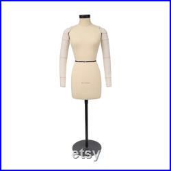 DL260 Half scale Mannequin, Female Vintage Tailor Custom Dress form, linen dress sewing dummy, Dressmakers Tools, Draping Stand for Fashion