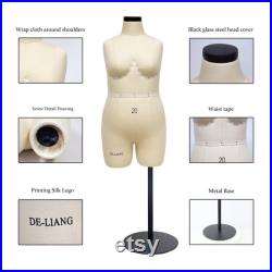 DL262 Size 20 Half scale dress form, 1 2mini dressmaker dummy, sewing pattern mannequin, tailor model, 1 2 miniature fitting mannequin model