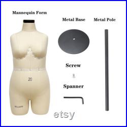 DL262 Size 20 Half scale dress form, 1 2mini dressmaker dummy, sewing pattern mannequin, tailor model, 1 2 miniature fitting mannequin model