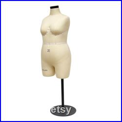 DL262 Size 20 Half scale dress form, 1 2mini dressmaker dummy, sewing pattern mannequin, tailor model, 1 2 miniature fitting mannequin model
