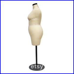 DL262 Size 20 Half scale dress form, 1 2mini dressmaker dummy, sewing pattern mannequin, tailor model, 1 2 miniature fitting mannequin model