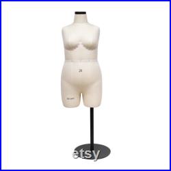 DL262 Size Plus size 24 Half scale dress form,Woman 1 2 mini dressmaker dummy, Female half size tailor mannequin for pattern draping, 1 pcs