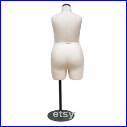 DL262 Size Plus size 24 Half scale dress form,Woman 1 2 mini dressmaker dummy, Female half size tailor mannequin for pattern draping, 1 pcs