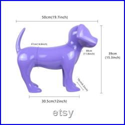 De-Liang Luxury Purple Dog Mannequin, Glossy Dog Display Model for dog cloth Pet Wear, Home Decoration on Handicrafts, Welcome OEMandODM