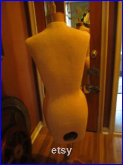 Decorative Sewing Mannequin Dummy adjustable form 48-60 high with fiberglass female torso