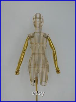 Design Metal Gold Mannequin