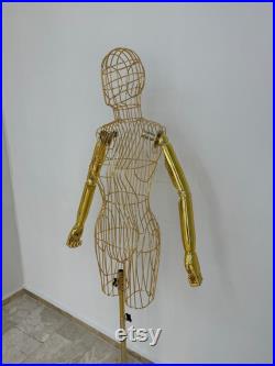 Design Metal Gold Mannequin