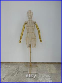 Design Metal Gold Mannequin