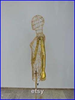 Design Metal Gold Mannequin