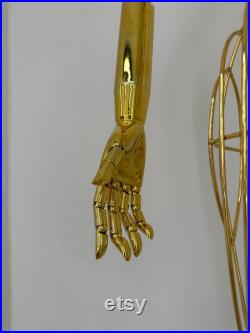 Design Metal Gold Mannequin