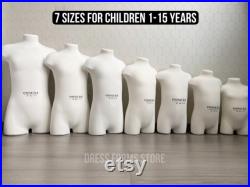 Dress form Iminera Kids professional mannequin torso tailor dummy child dress form baby mannequin