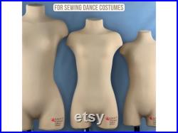 Dress form for sewing leotards Iminera Dance, sewing mannequin, pinnable torso, dressmaker's dummy