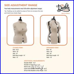 Dritz My Double Designer Adjustable Dress Form, Full-Figure