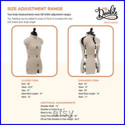 Dritz My Double Designer Adjustable Dress Form, Petite
