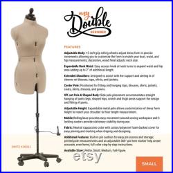 Dritz My Double Designer Adjustable Dress Form, Small