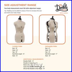 Dritz My Double Designer Adjustable Dress Form, Small