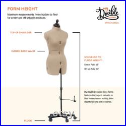 Dritz My Double Designer Adjustable Dress Form, Small