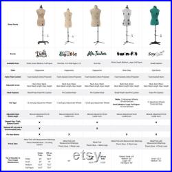 Dritz Twin-Fit Adjustable Dress Form, Full-Figure