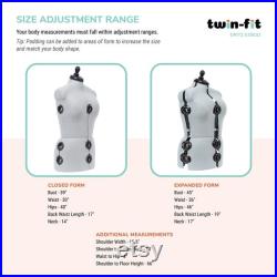 Dritz Twin-Fit Adjustable Dress Form, Medium