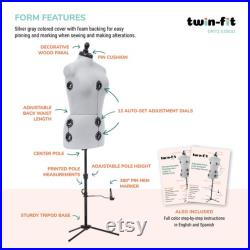 Dritz Twin-Fit Adjustable Dress Form, Medium