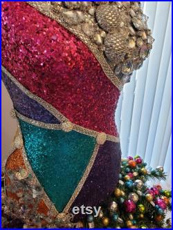 Embellished Mannequin Christmas Skirt Form