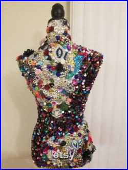 Embellished Mannequin Dress Form