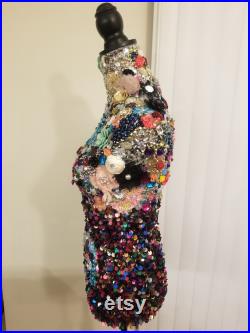 Embellished Mannequin Dress Form