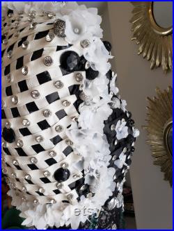 Embellished Mannequin Dress Form Bodice