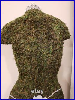 Embellished Moss Covered Mannequin