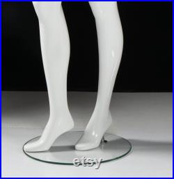 EuroDisplay and Mondo Mannequin Glossy White Legs Torso Mannequins