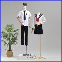 European Tennagers 12-14 Years Old Retail Clothing Display Natural Linen Mannequin Dress Form Taylor