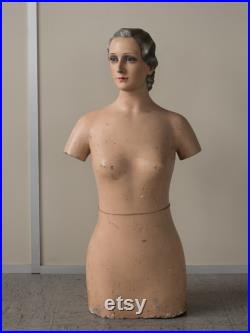 Exceptionally rare Mannequin, beautifully hand-painted 1930'
