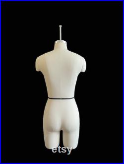 FCE Female Size 8 Professional Mannequin Tailors Dummy Olivia Neck Suspended, Short Legs, Collapsible Shoulders