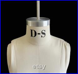 FCE Female Size 8 Professional Mannequin Tailors Dummy Olivia Neck Suspended, Short Legs, Collapsible Shoulders