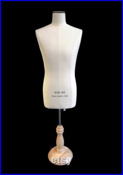 FCE Half-Scale Mannequin for Design-Surgery, Gordon, Male Tailors Dummy, Draping Stand, Height-Adjustable Stand