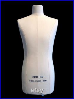 FCE Half-Scale Mannequin for Design-Surgery, Gordon, Male Tailors Dummy, Draping Stand, Height-Adjustable Stand