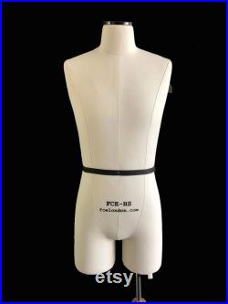 FCE Half-Scale Professional Mannequin and Blocks, Harvey, Male Tailors Dummy with legs, Plus Casual Jacket and Trouser Block