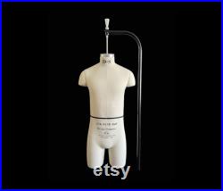 FCE Male 38 Professional Mannequin, Archie NS, Neck-Suspended, Short Legs, Fixed Shoulders