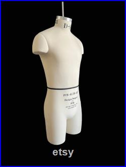 FCE Male 38 Professional Mannequin, Archie NS, Neck-Suspended, Short Legs, Fixed Shoulders