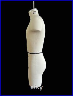 FCE Male 38 Professional Mannequin, Archie NS, Neck-Suspended, Short Legs, Fixed Shoulders