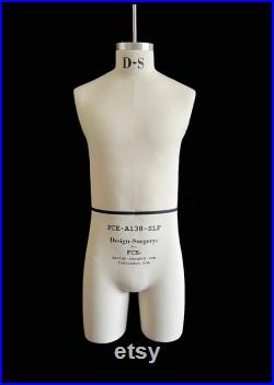 FCE Male 38 Professional Mannequin, Archie NS, Neck-Suspended, Short Legs, Fixed Shoulders