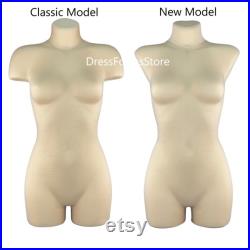 FEMALE Dress Form Soft fully pinnable professional mannequin anatomic shape torso tailor dummy
