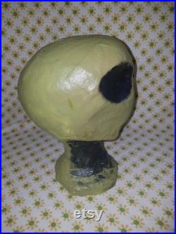 Fabulous Custom Styrofoam Outer Space Alien Big Eyes Mannequin Head Display Hats Wigs Scarves