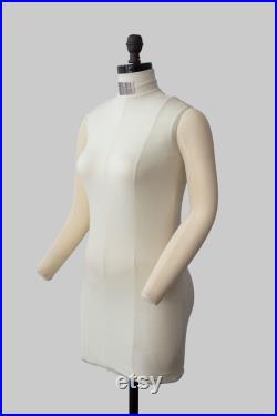 Fabulous Fit Fully Pinnable Studio Series Dress Form Flat Bottom Version (with arms and padding kit)