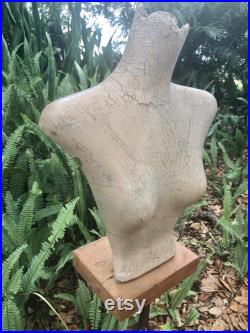 Fabulous,Rare, Antique Wasp Waist Table Mannequin , Amazing Patina On Stand