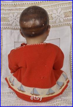 Fantastic Rare Antique French Plaster Baby Shop Mannequin Display Dummy, Circa 1890