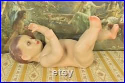 Fantastic Rare Antique French Plaster Baby Shop Mannequin Display Dummy, Circa 1890