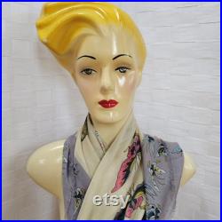 Fashino 1980s Female Form Mannequin Thailand Super Rad Hair