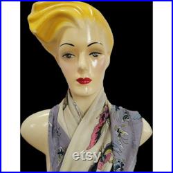 Fashino 1980s Female Form Mannequin Thailand Super Rad Hair